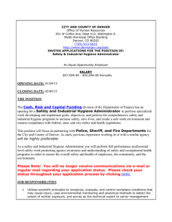 Safety and Industrial Hygiene Administrator