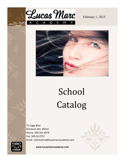 CATALOG AND GENERAL INFORMATION