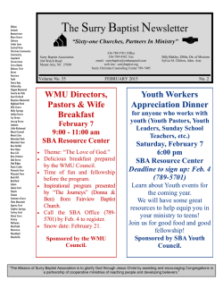 The Surry Baptist Newsletter