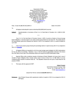 16(RE-2013) - Directorate General of Foreign Trade