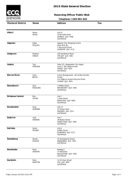 2015 State General Election