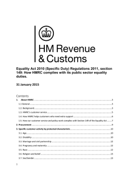 Equality Act 2010 (Specific Duty) Regulations 2011