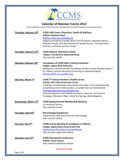 Master Calendar - Collier County Medical Society