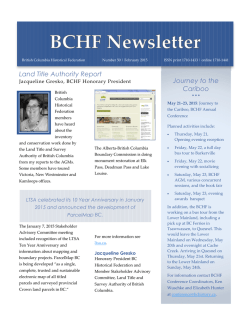 Journey to the Cariboo Land Title Authority Report