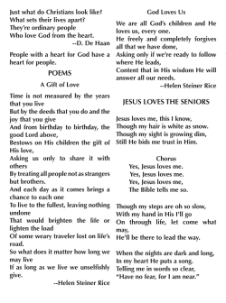 poems jesus loves the seniors