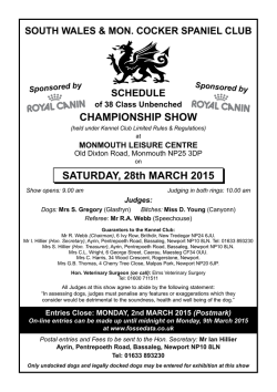 Schedule - Fosse Data