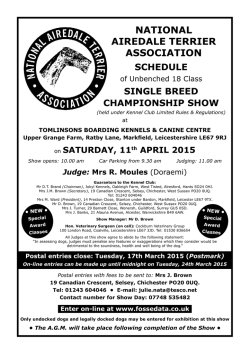 Schedule - Fosse Data