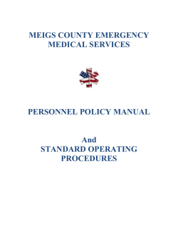 Policies and Procedures 2015