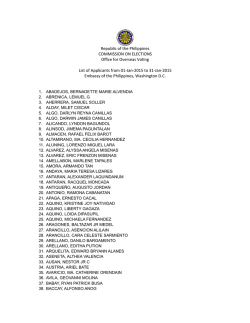 Applicants - Embassy of the Philippines
