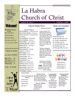 1 Pet 1:13-16 - La Habra Church of Christ