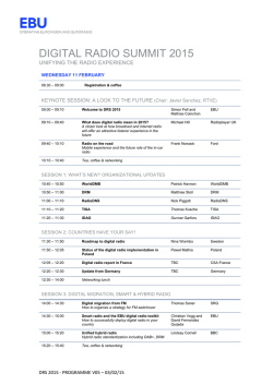 DIGITAL RADIO SUMMIT 2015