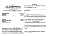 Bulletin - mcbcm.org