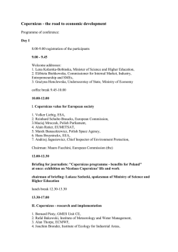 20150203 2 Copernicus conference