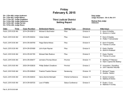 Friday - Shawnee County District Court