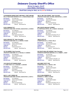 January Cost Listing
