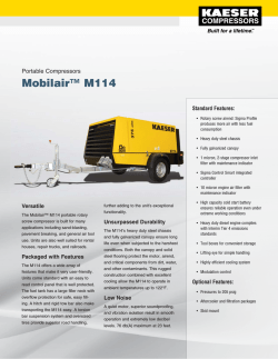 Mobilair M114 - Kaeser Compressors