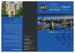 Advances in Diabetes and Insulin Therapy