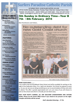 Newsletter - Surfers Paradise Catholic Parish