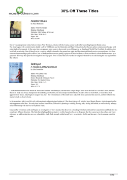 30% Off These Titles - McNally Robinson Booksellers