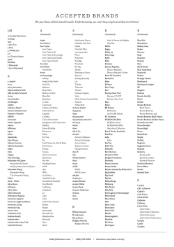 Print accepted brands