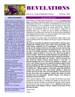 February 2015 Revelations