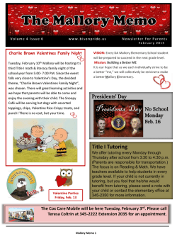 Mallory Memo