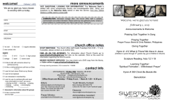 Bulletin 2.01.15 - Silverton First Baptist Church