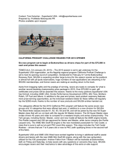 Contact: Tom Kutscher - Superkarts! USA