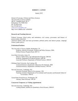 Robert c. lowry - The University of Texas at Dallas