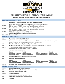 wednesday, march 4 &ndash; friday, march 6, 2015 - APAI GIAC