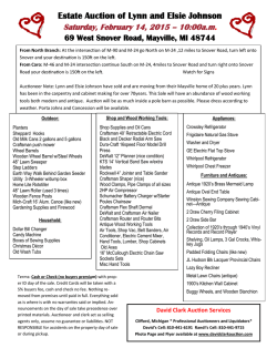 Flyer - David Clark Auction Services