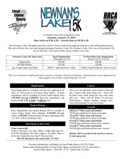 For more information, call Bobby at Lloyd Clarke Sports (352-372