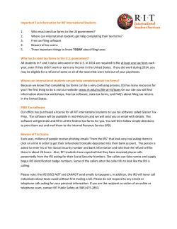 Information About Taxes