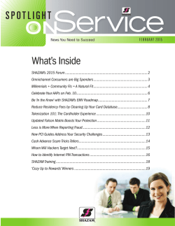 Spotlight on Service - February 2015