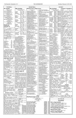 on the air football basketball hockey bowling golf