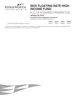seix floating rate high income fund