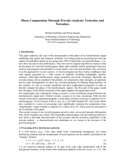 Phase Computation Through Wavelet Analysis