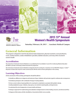 Brochure - University of Colorado Denver