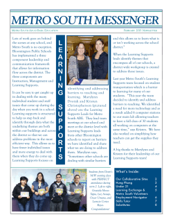metro south messenger - Metro South Adult Basic Education