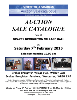 AUCTION SALE CATALOGUE
