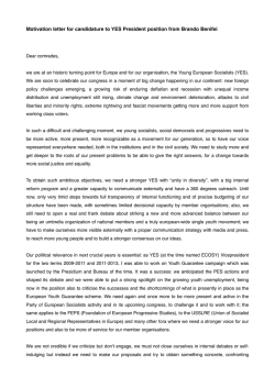 Brando Benifei - Young European Socialists (YES)