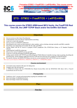 Formation STM32 + FreeRTOS + LwIP/EmWin: This - Ac6