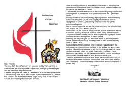 The February 2015 edition of - Boston Spa Methodist Church