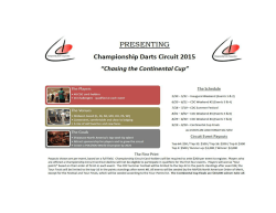 Championship Darts Circuit Schedule