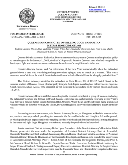 QUEENS MAN CONVICTED OF KILLING GOOD SAMARITAN IN