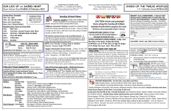 newsletter - Darra Jindalee Catholic Parish