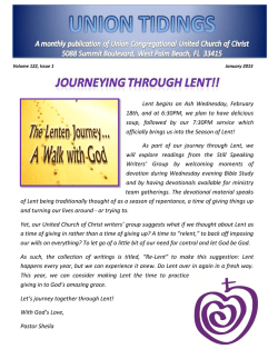 Newsletter February 2015 - Union Congregational United Church of