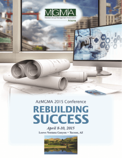 Conference Brochure - Arizona Medical Group Management