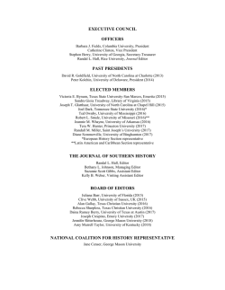 executive council and standing committees