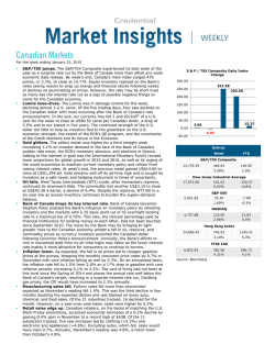 Canadian Markets - Vermilion Credit Union Ltd.